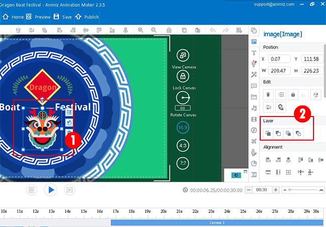 How to change the layer order