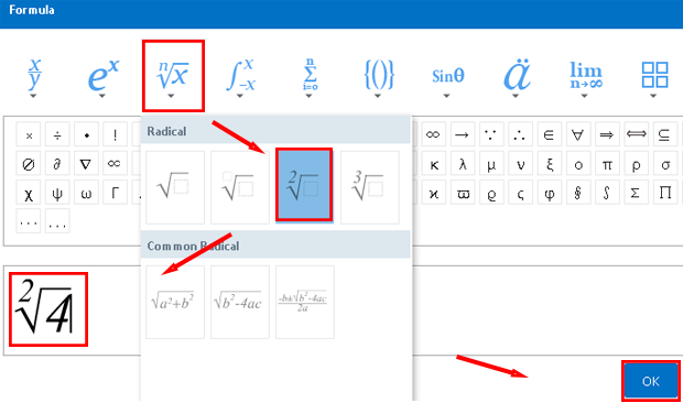 how to add formulas