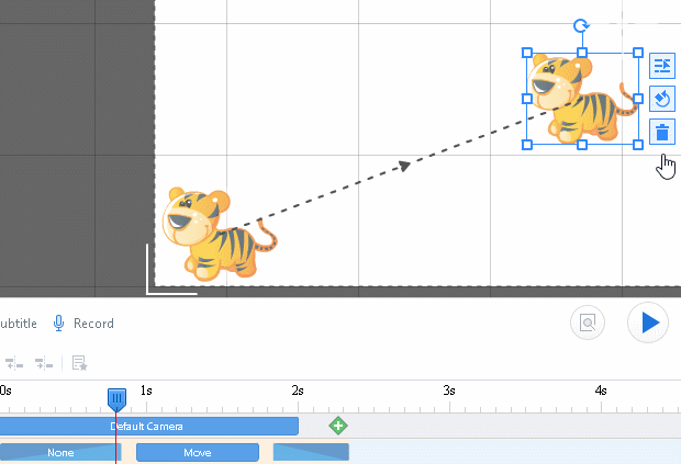 how to  edit move animation effects