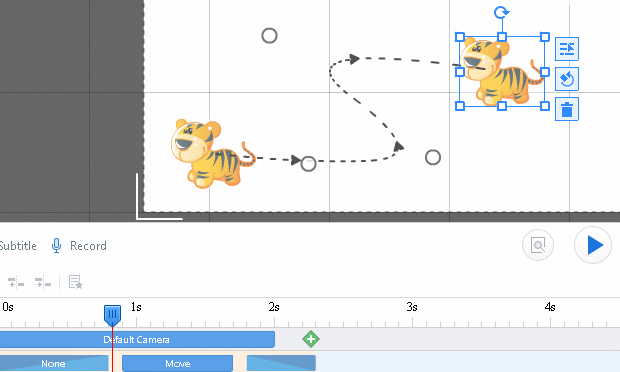 how to edit move animation effect