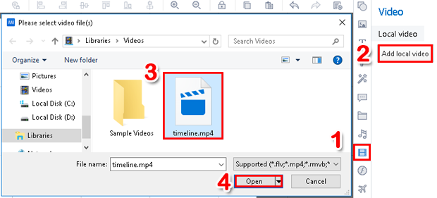 how to add videos